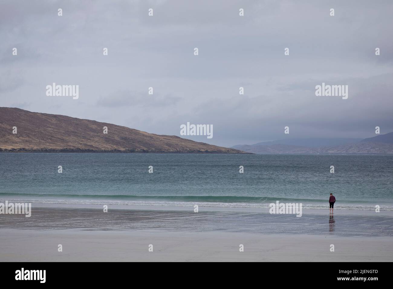 Luskentyre beach on the Isle of Harris, Outer Hebrides, Scotland, United Kingdom Stock Photo