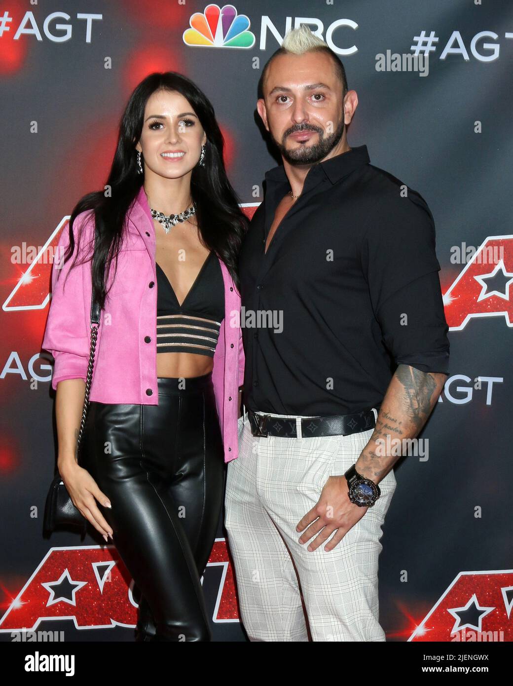 America's Got Talent Live Show Red Carpet at the Dolby Theater on September 7, 2021 in Los Angeles, CA Featuring: Anna Silva, Alfredo Silva, Deadly Games Where: Los Angeles, California, United States When: 08 Sep 2021 Credit: Nicky Nelson/WENN.com Stock Photo
