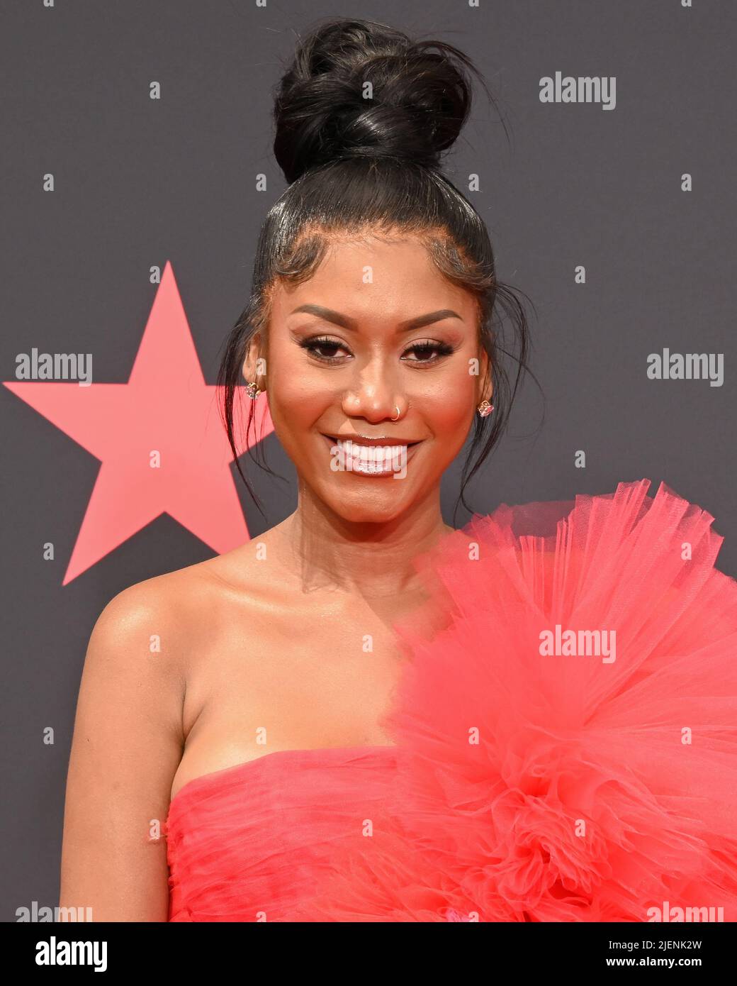 June 26, 2022, Los Angeles, California, USA Muni Long attends the BET