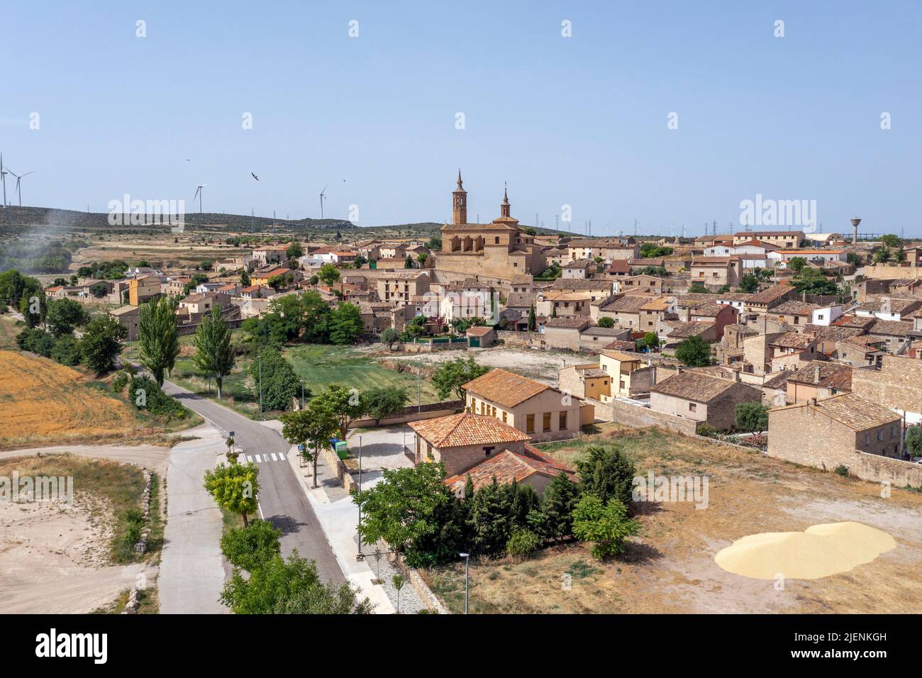 Fuendetodos is a Spanish population of the province of Zaragoza Spain famous because in one of his houses born Spanish painter Francisco de Goya, fron Stock Photo