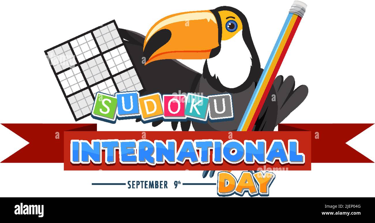 International Sudoku Day Poster Template Illustration Stock Vector 