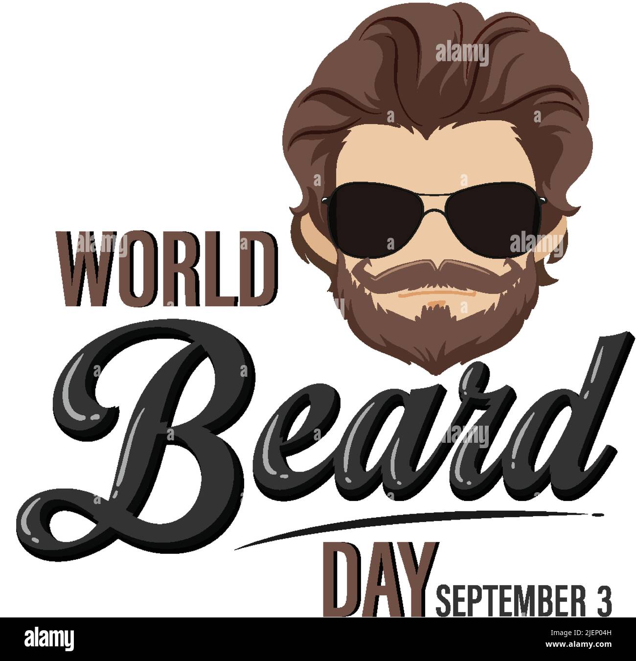 World beard day banner design illustration Stock Vector Image & Art Alamy