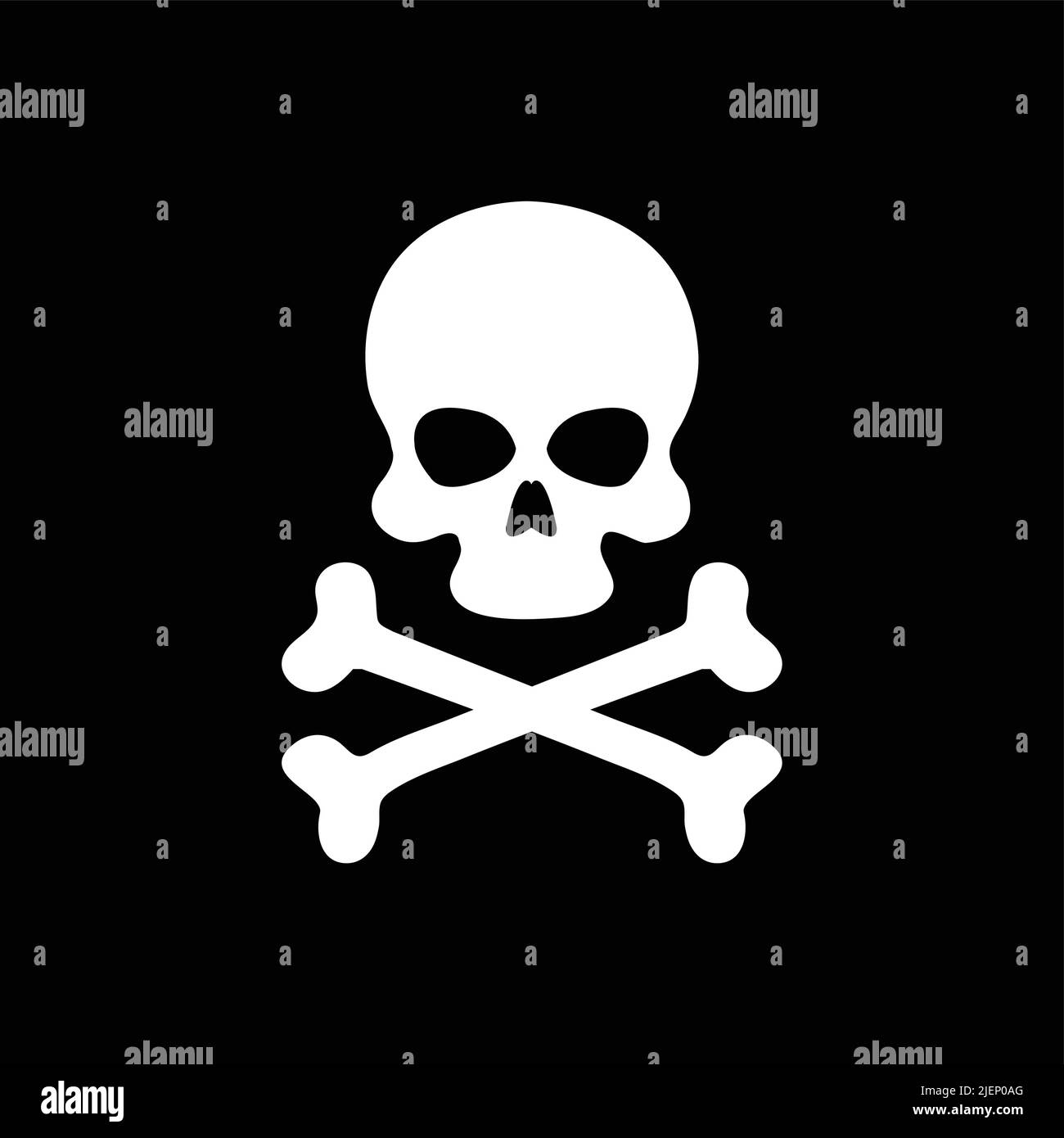 Abstract background skull digital illustration Black and White Stock ...