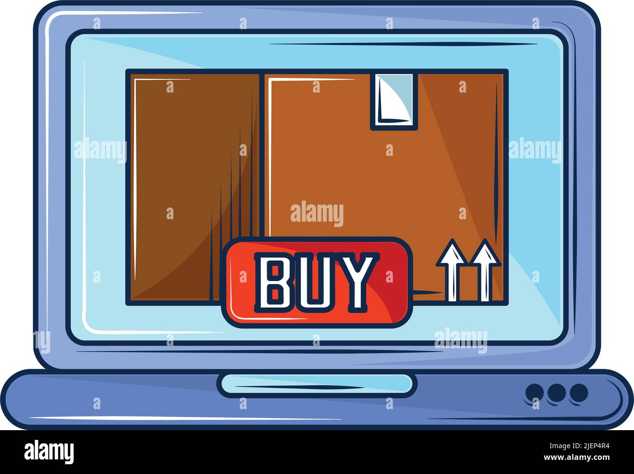 ecommerce shopping with laptop Stock Vector Image & Art - Alamy