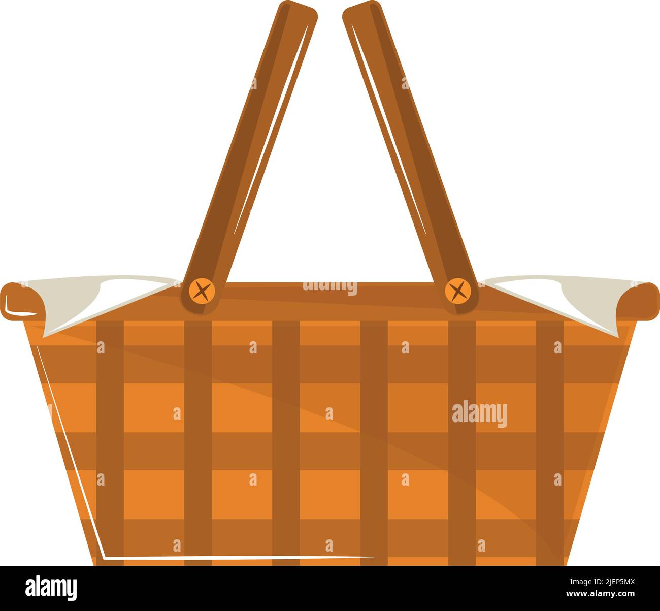 picnic basket flat icon Stock Vector Image & Art - Alamy