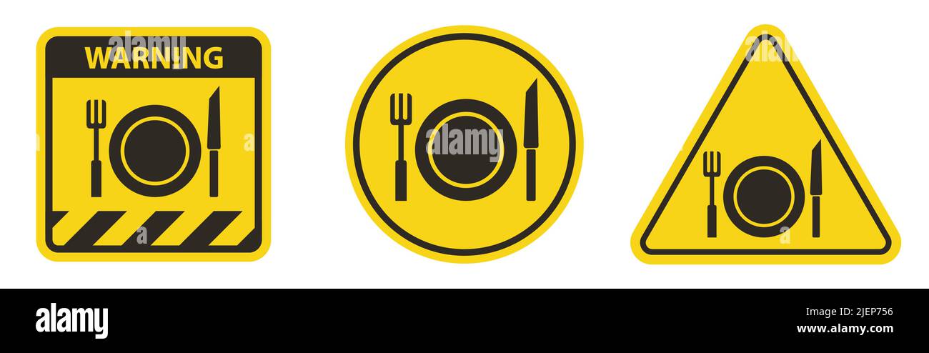No Eating Symbol Sign Isolate On White Background,Vector Illustration Stock Vector
