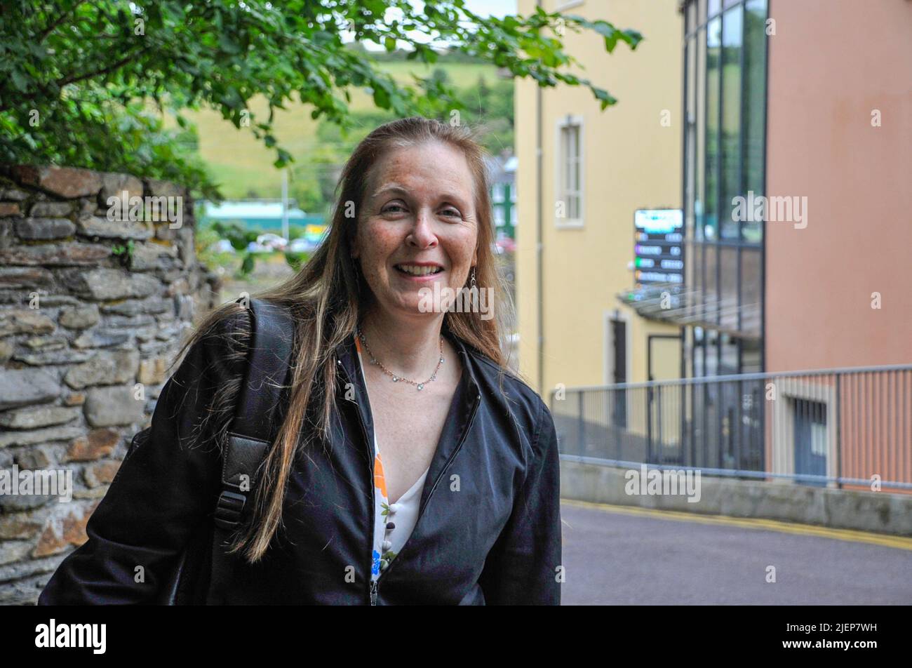 Bantry, West Cork, Ireland. 26th June, 2022. The West Cork Chamber Music Festival is back in Bantry live for the first time since the pandemic and is in full swing till the 3rd of July. Pictured below composer Deirdre Gribbin on day four of the West Cork Chamber Music Festival. Credit: Karlis Dzjamko/ Alamy Live News Stock Photo