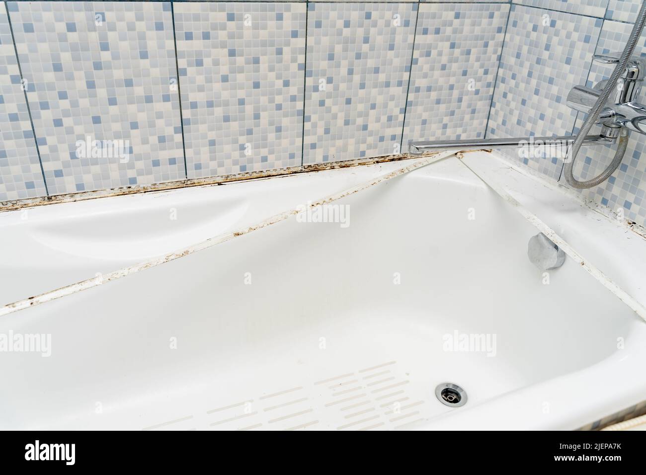 Mould on tiles in a bathroom Stock Photo Alamy