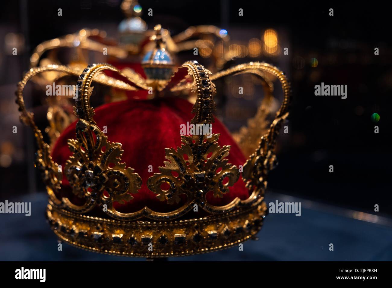 Royal crown, Copenhagen, castle Stock Photo Alamy
