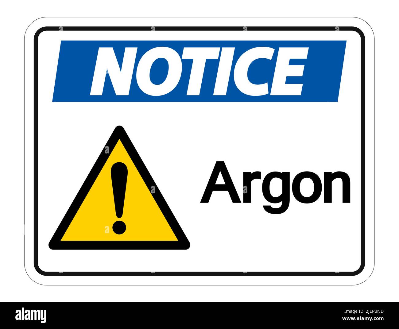 Notice Argon Symbol Sign Isolate On White Background,Vector ...