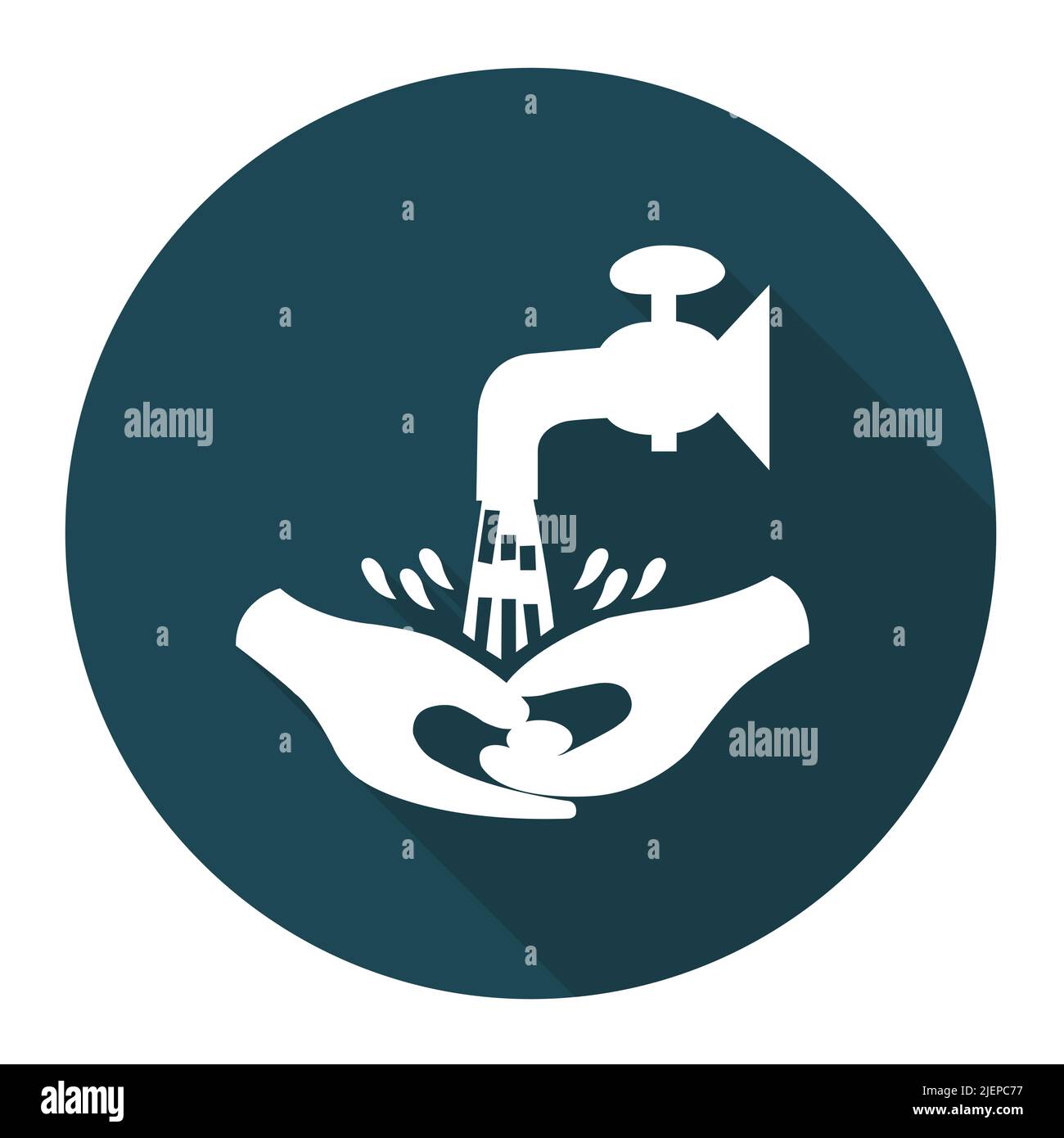 Symbol Wash Your Hands Please Isolate On White Background,Vector Illustration Stock Vector