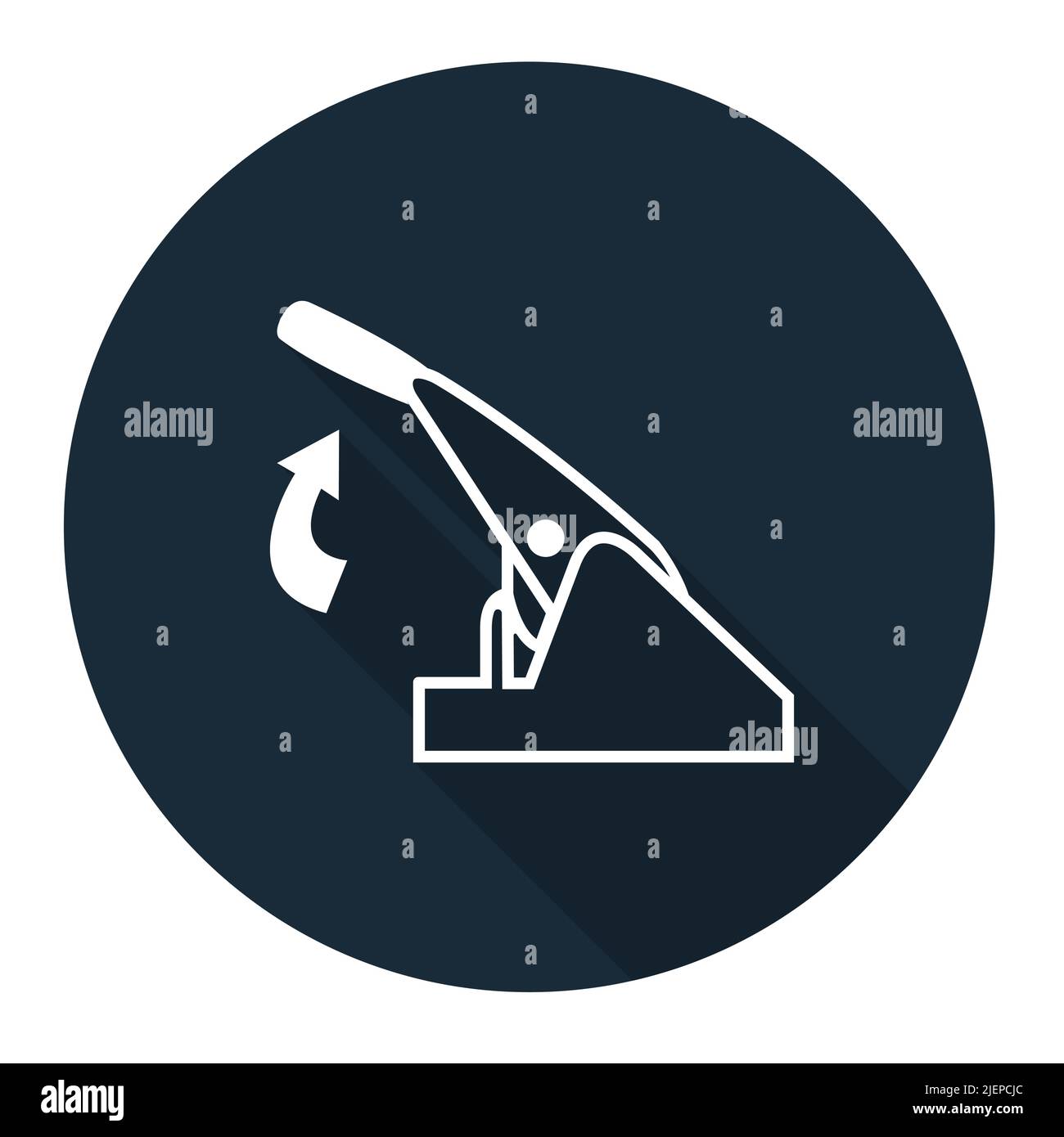 Pull Parking Brake Symbol Sign Isolate On White Background,Vector