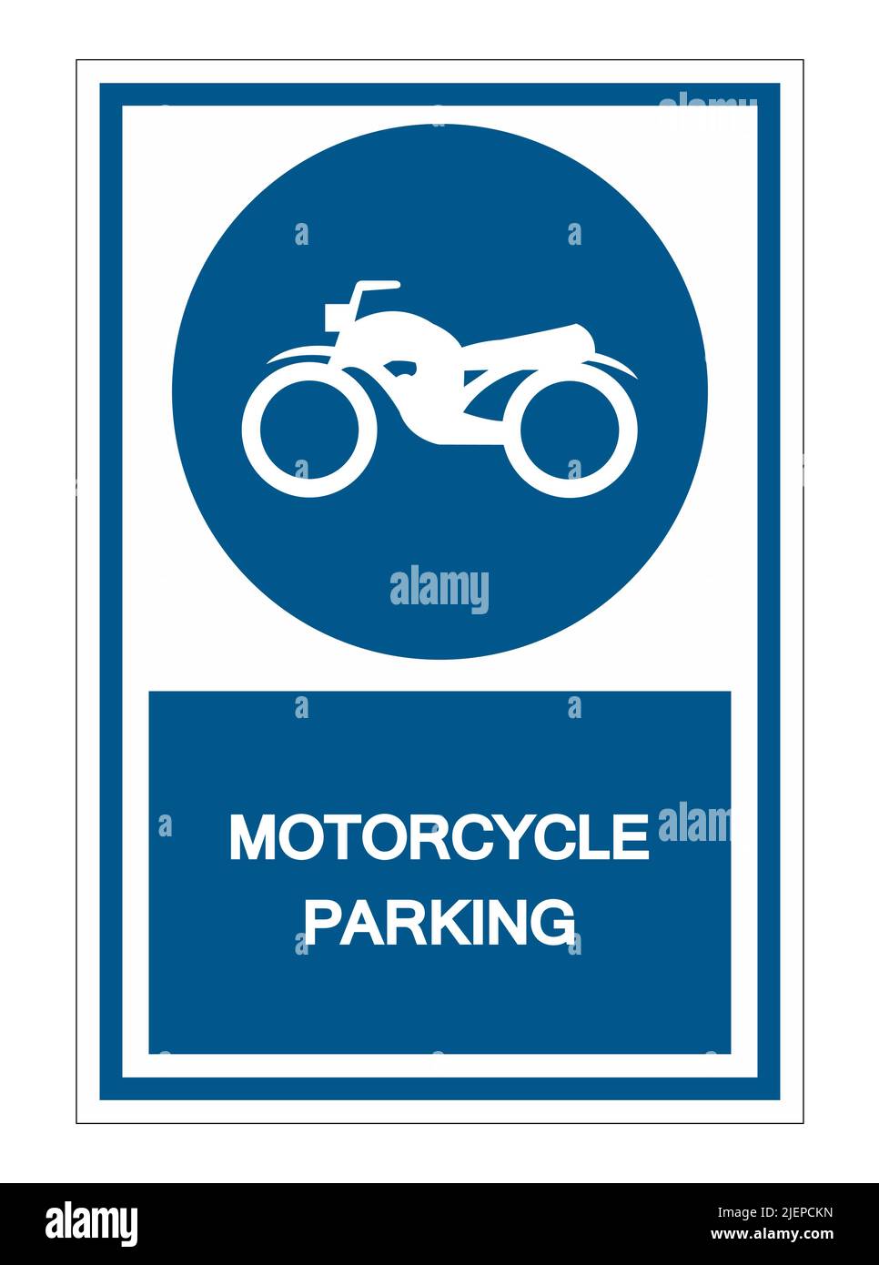 Motorcycle parking Symbol Sign Isolate On White Background,Vector Illustration EPS.10 Stock Vector