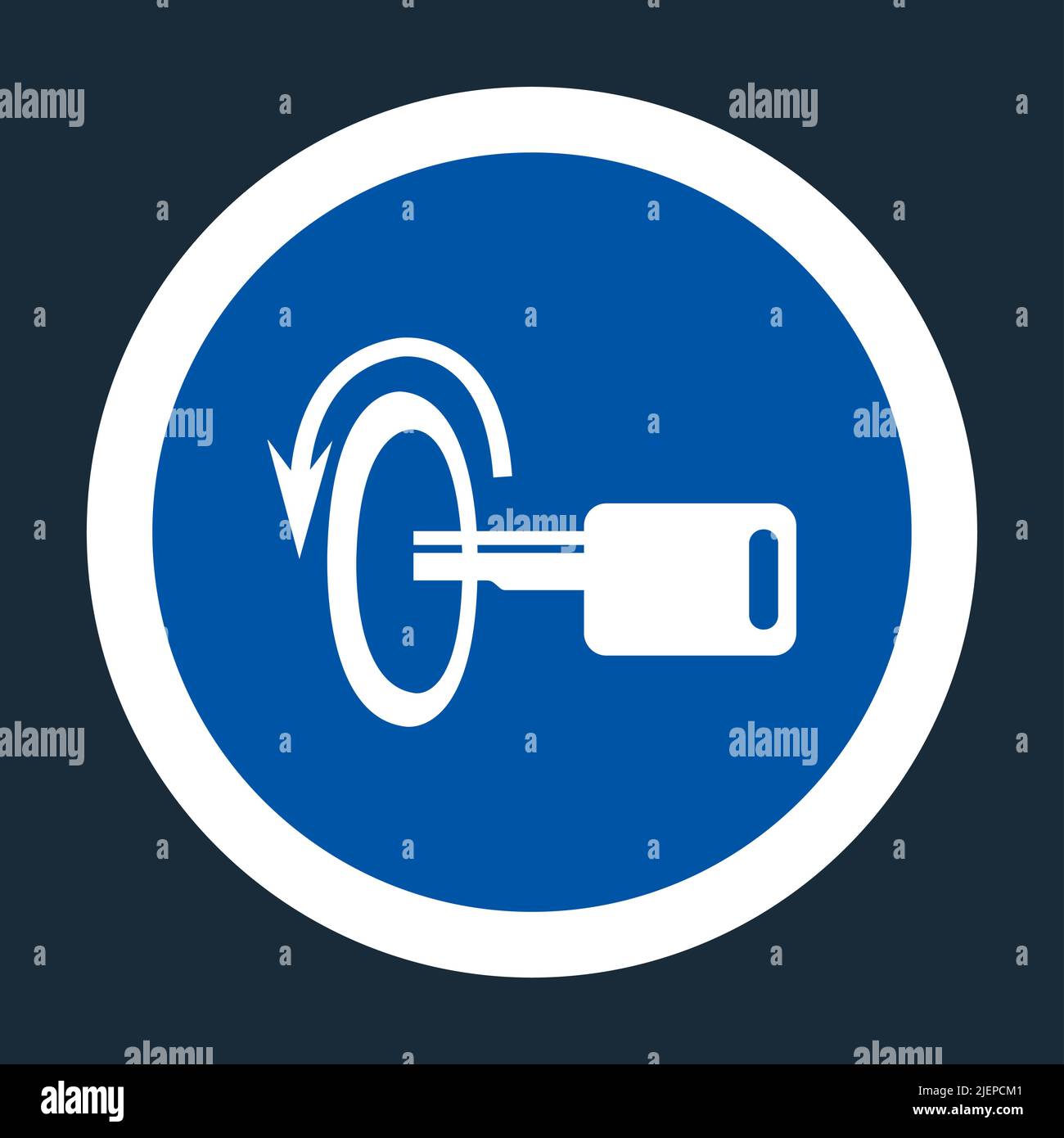 Switch Off Engine Symbol Sign On black Background On black Background