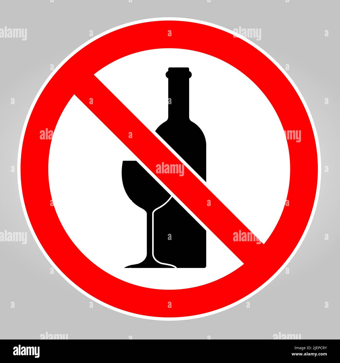 No drinking sign, no alcohol, prohibited activitive Stock Vector Image