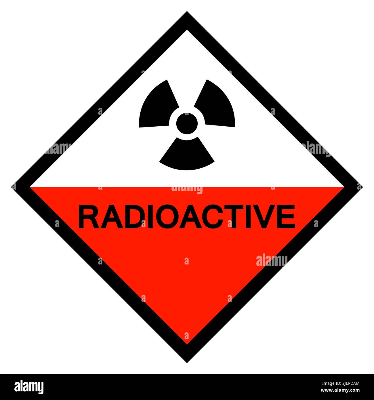Radioactive Symbol Sign Isolate On White Background,Vector Illustration EPS.10 Stock Vector