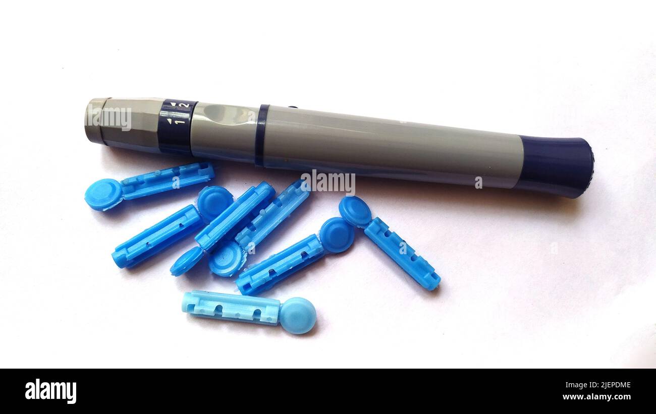 Blood Lancet image,Lancet Needles for Diabetes Finger on white