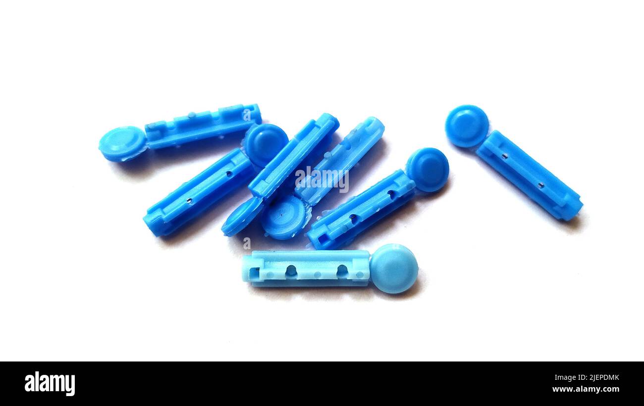 Blood Lancet image,Lancet Needles for Diabetes Finger on white