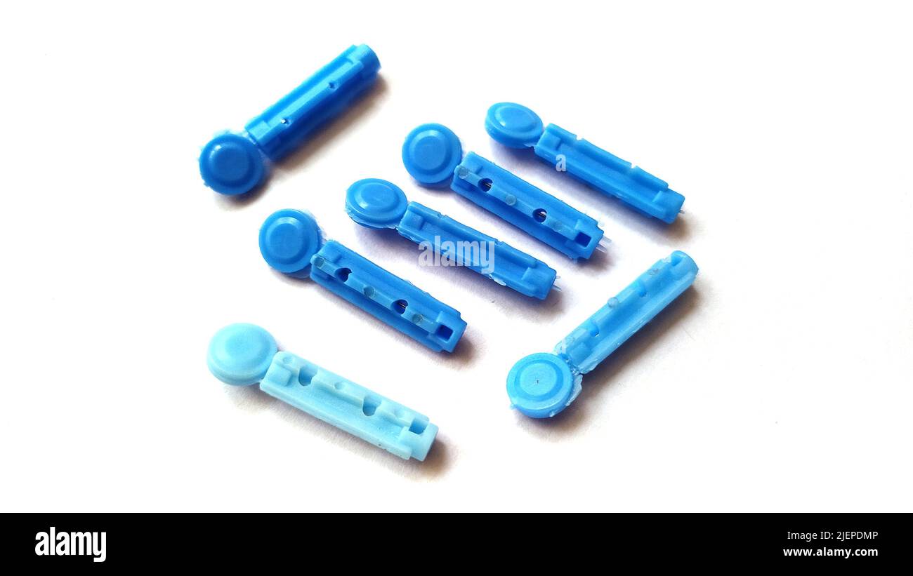 Blood Lancet image,Lancet Needles for Diabetes Finger on white