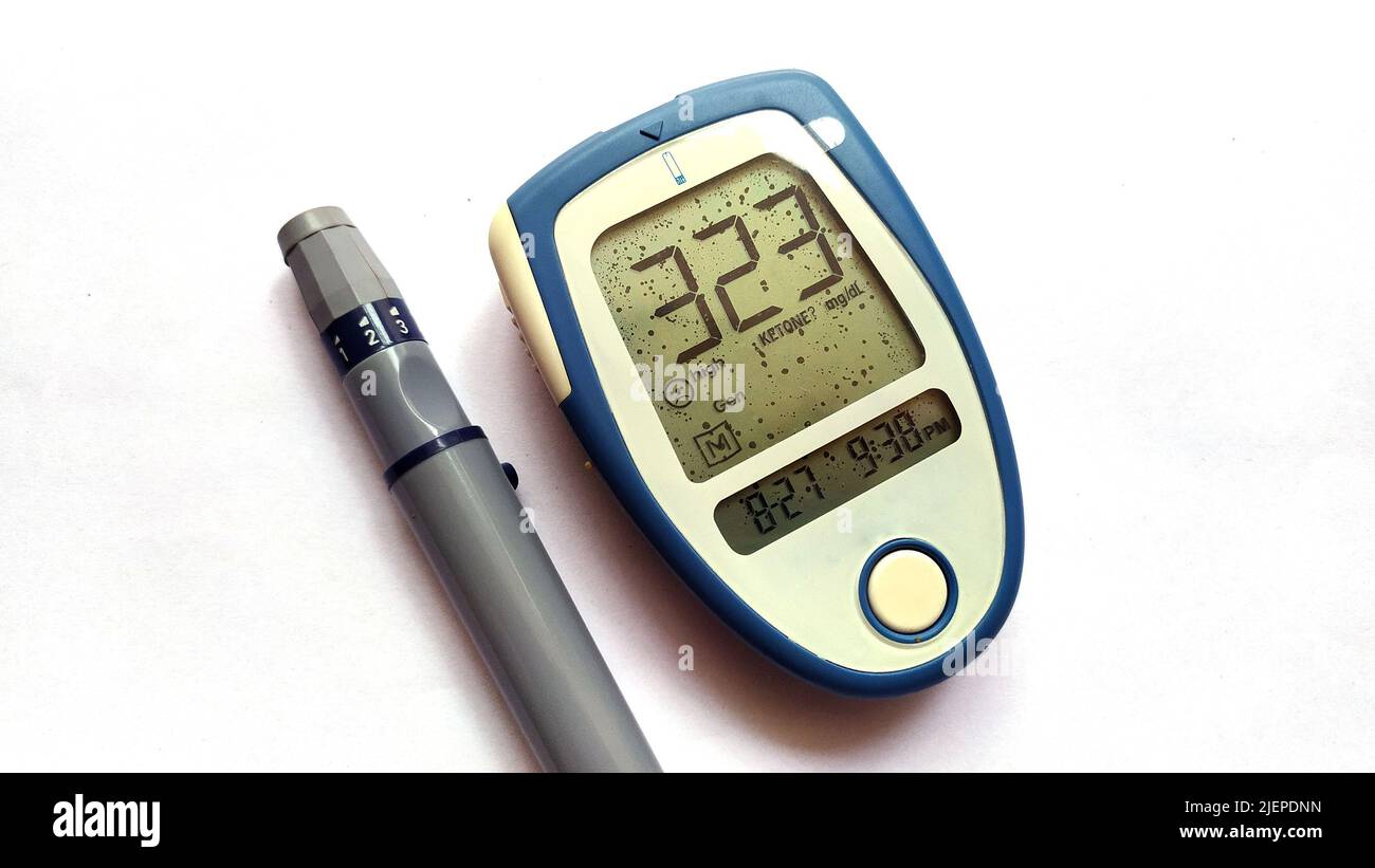 Blood Lancet image,Lancet Needles for Diabetes Finger on white