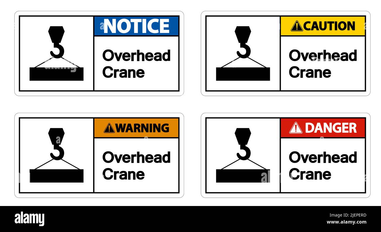 Overhead Crane Symbol Sign On White Background Stock Vector Image & Art