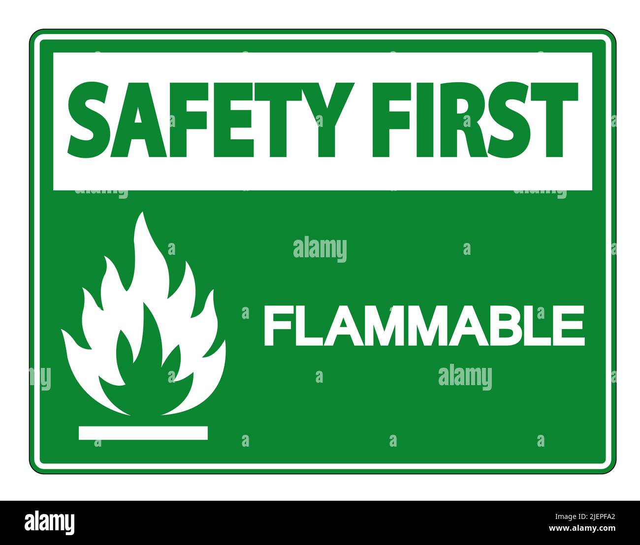 Isolate Flammable Sign Safety first Flammable Symbol Sign Isolate On White Background,Vector ...