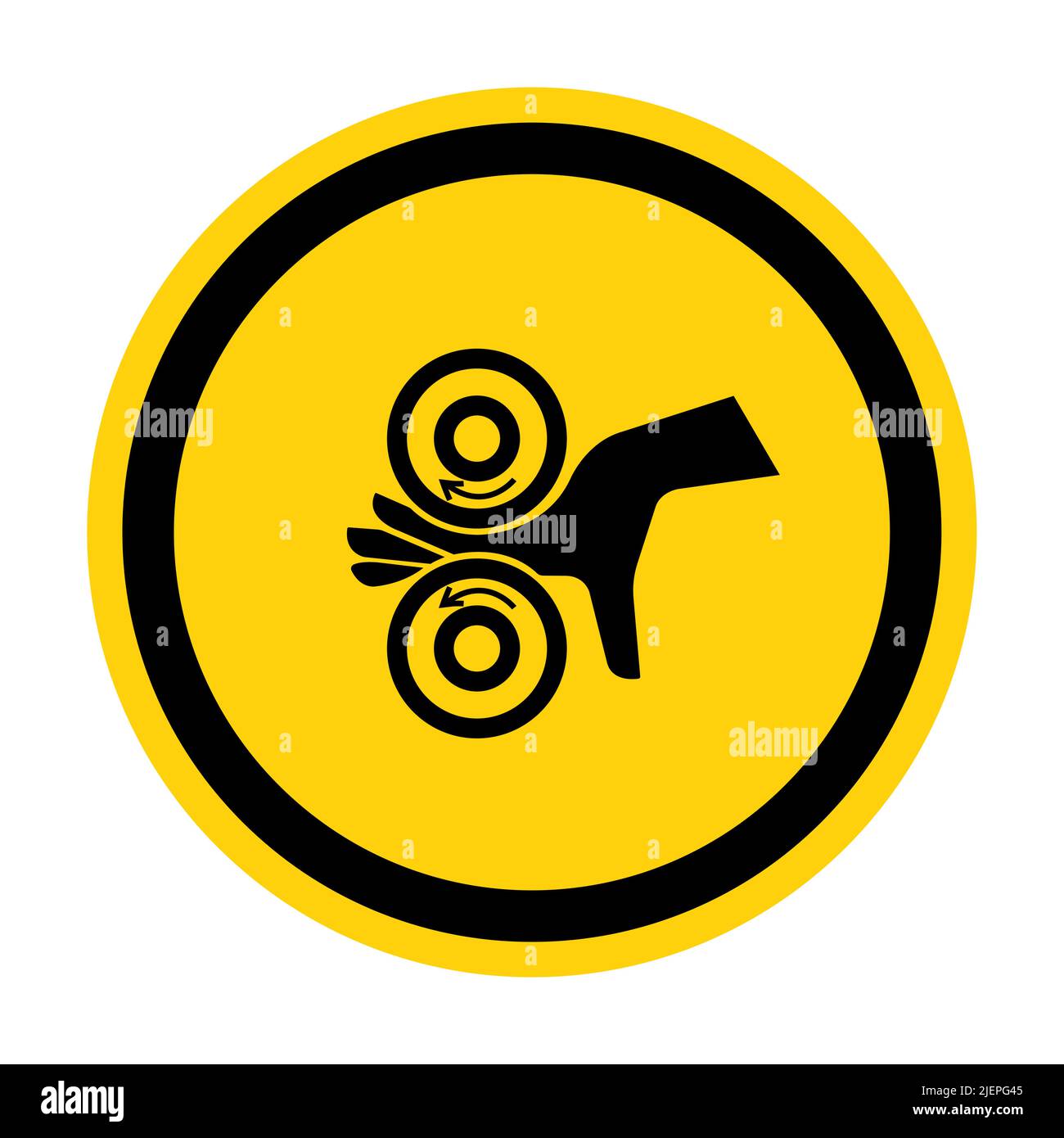 Hand Entangle Left Symbol Sign, Vector Illustration, Isolate On White ...