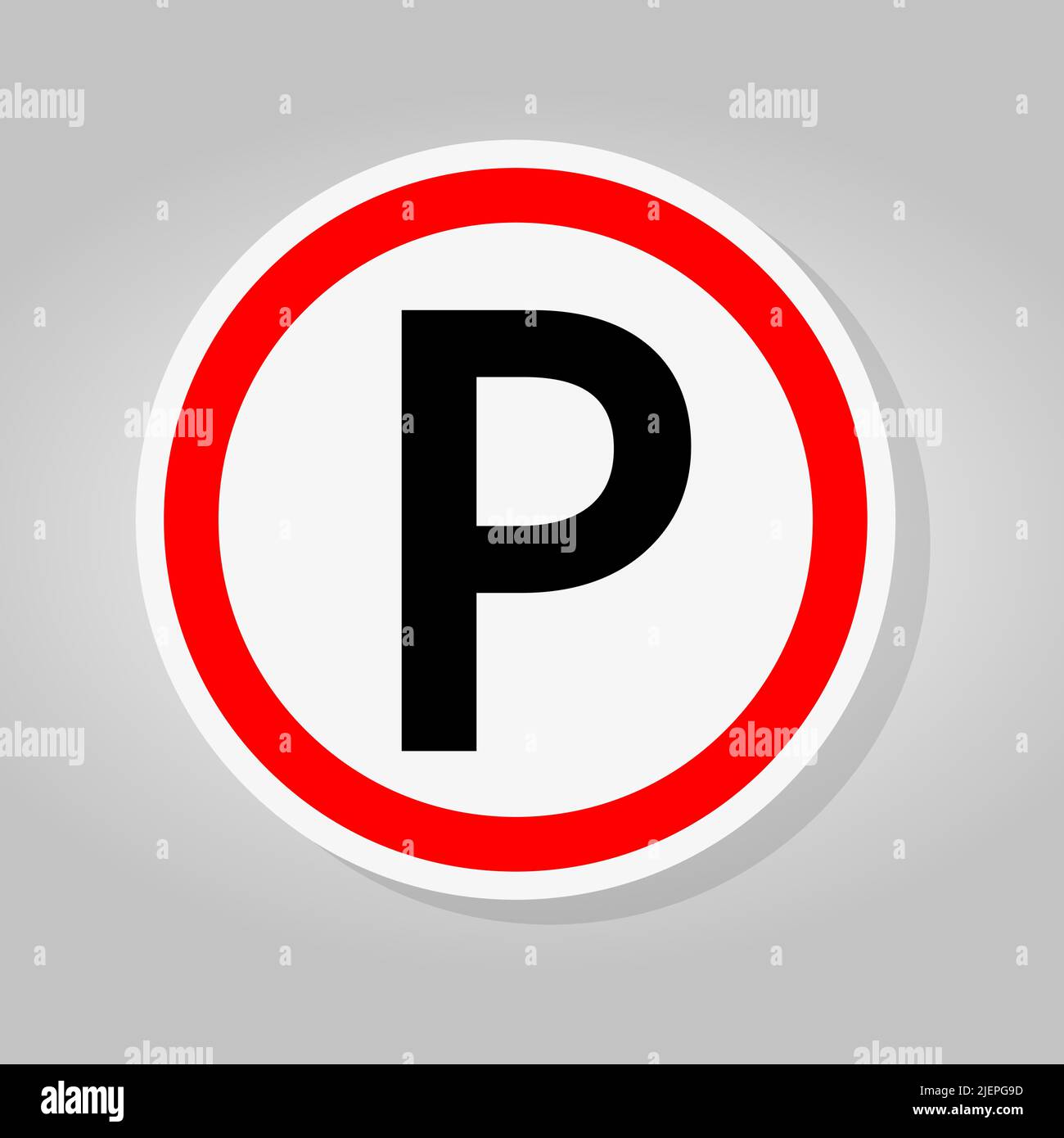 Parking Road Sign Isolate On White Background,Vector Illustration Stock ...