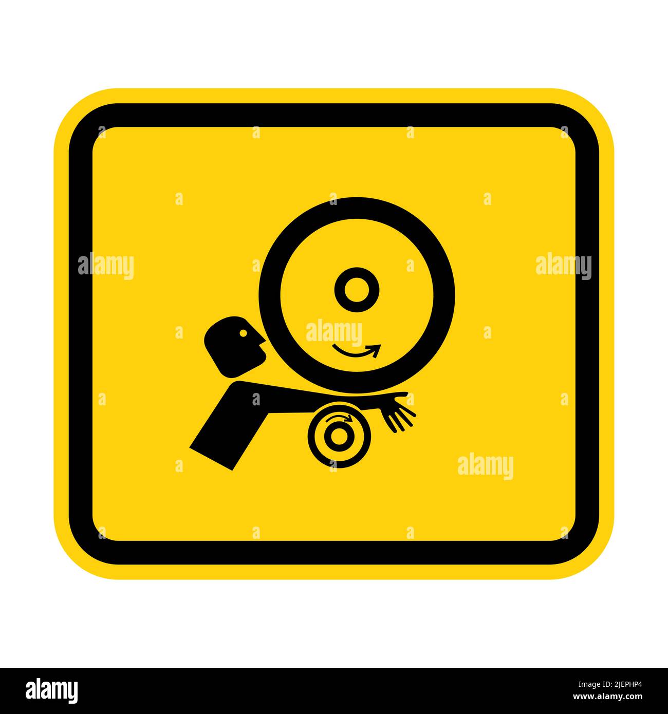 Arm in Rollers Symbol Sign Isolate On White Background,Vector Illustration EPS.10 Stock Vector