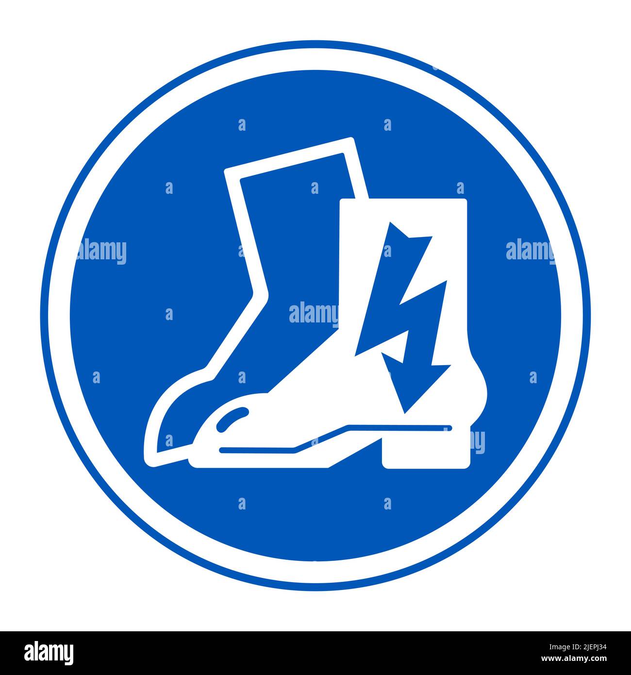 Symbol Wear Electric Shoes Sign Isolate On White Background,Vector