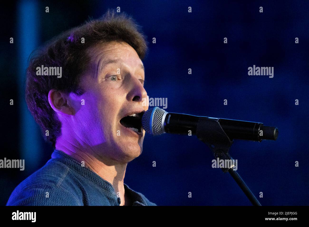 Anfiteatro del Vittoriale Italy 27 June 2022 James Blunt - Gardone Riviera garda lake - live in Brescia © Andrea Ripamonti / Alamy Stock Photo