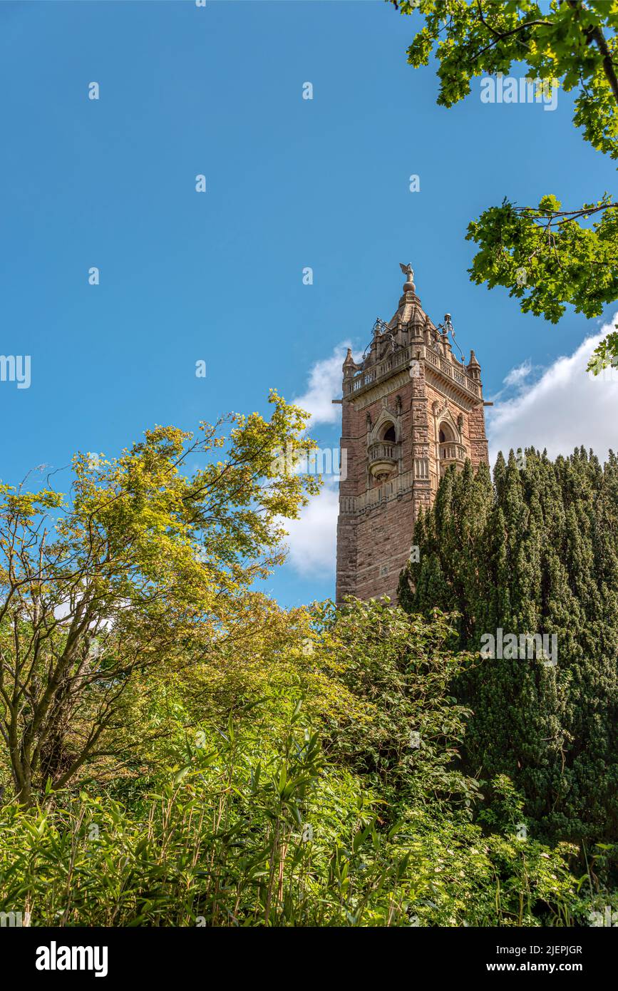 Cabot Tower at Brandon Hill Park, Bristol, Somerset, England, UK Stock Photo