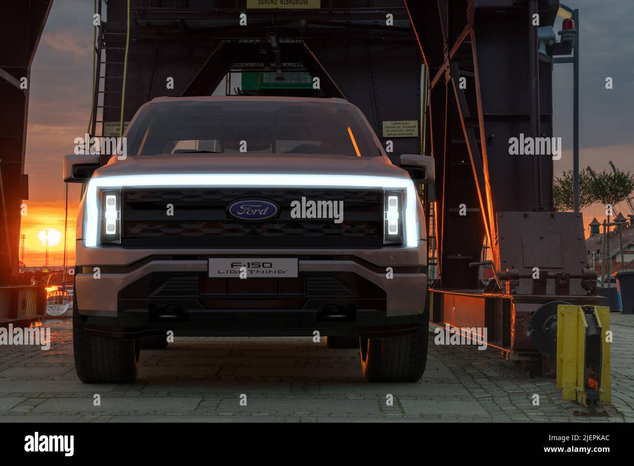 Ford F150 Lightning Electric Truck Stock Photo Alamy