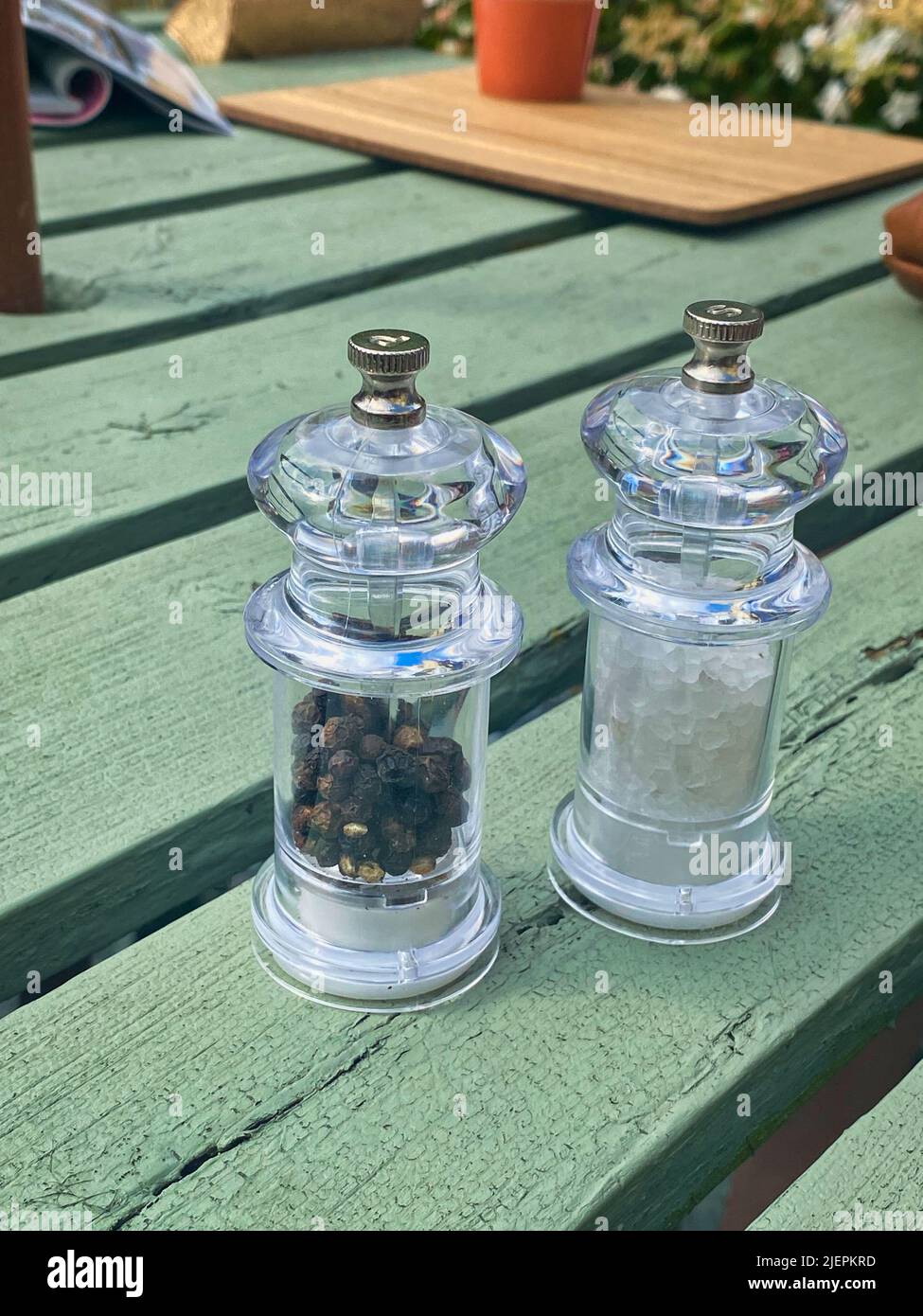 Salt And Pepper grinder Set Stock Photo Alamy
