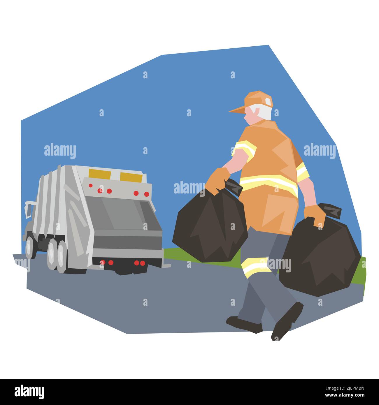 recycling waste and garbage services clip art Stock Vector