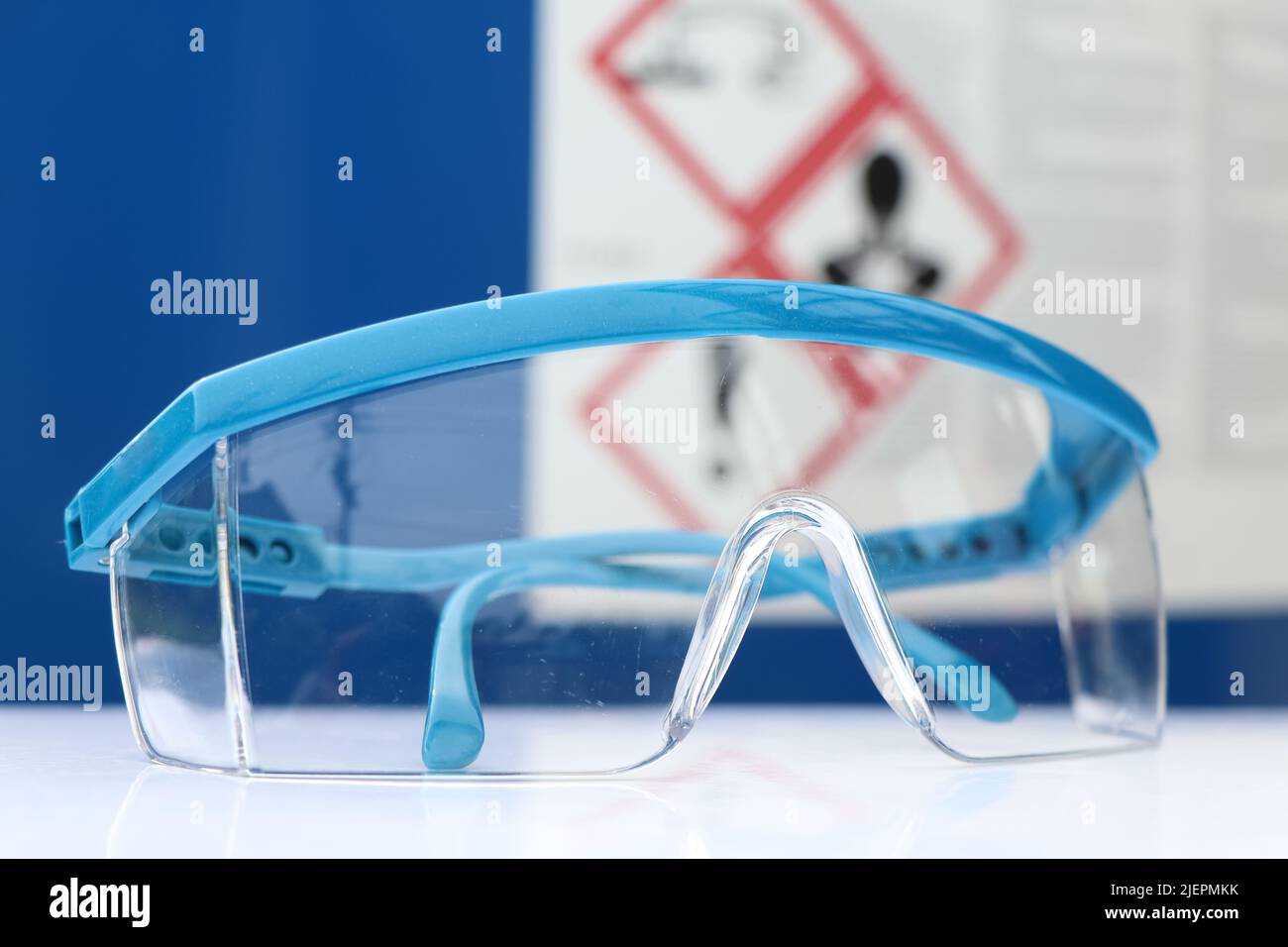 Glasses can prevent chemicals in the laboratory or at work from getting