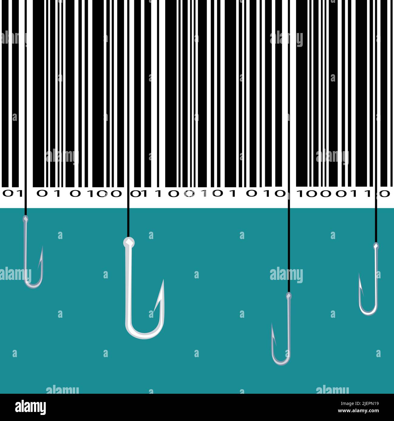 Barcode  clip art illustration Stock Vector