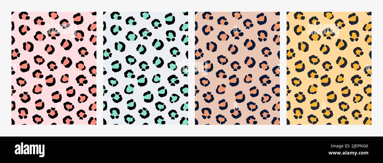 leopard skin on an isolated white background Stock Vector Image & Art ...