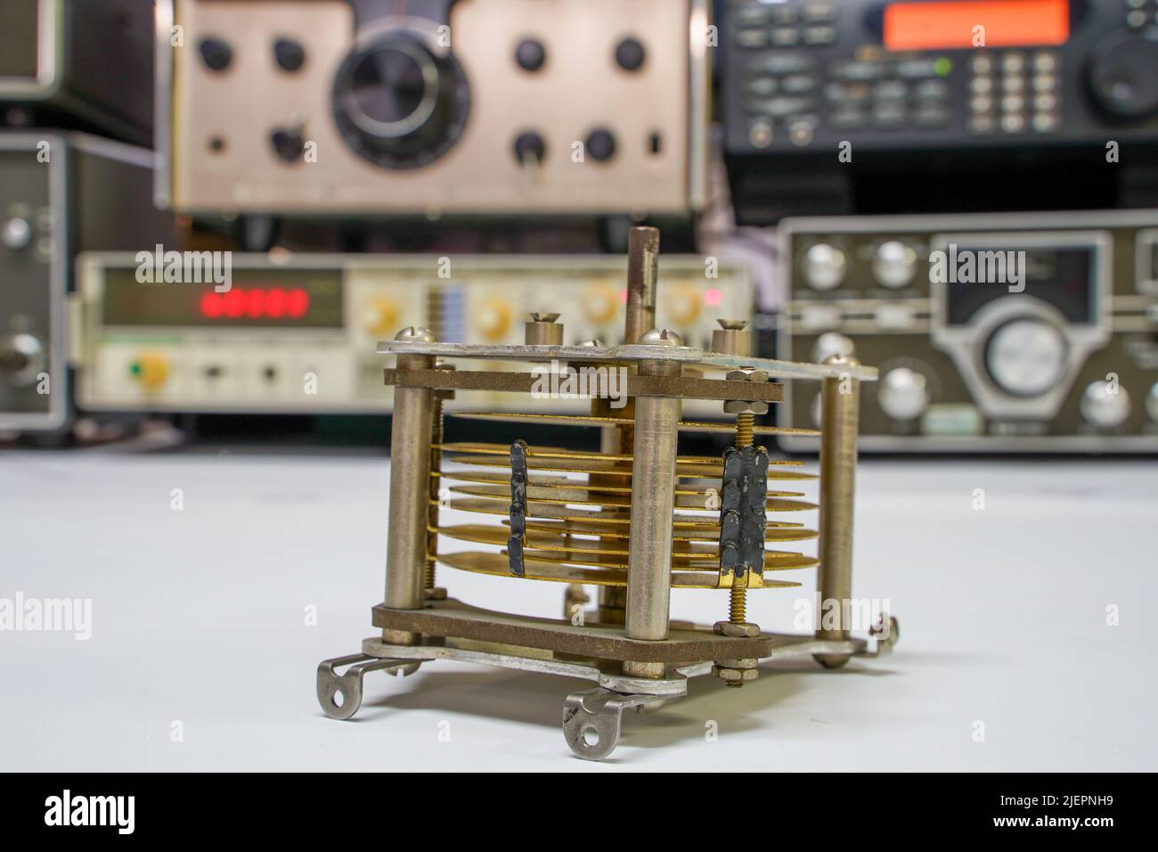 Hoogkerk, Netherlands, November 10, 2021 Tuning capacitor or Rotary