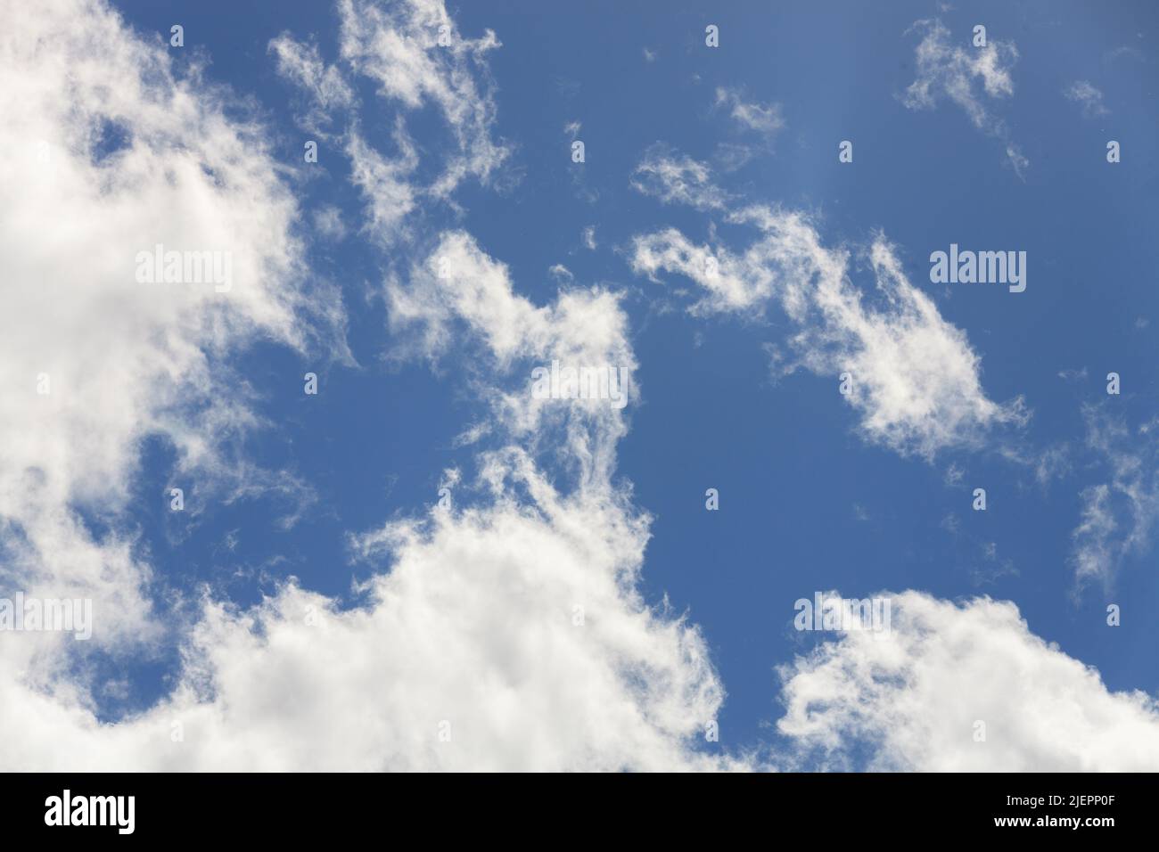 blue sky with cumulus clouds Stock Photo - Alamy