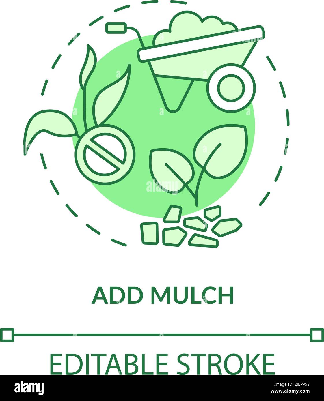 Add mulch green concept icon Stock Vector Image & Art - Alamy