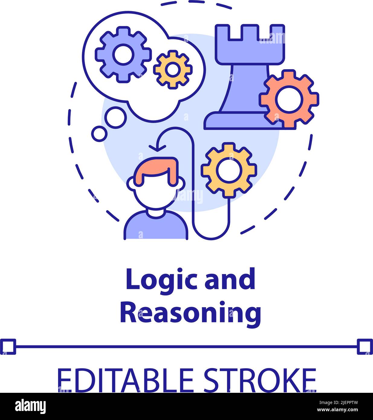 Logic and reasoning concept icon Stock Vector Image & Art - Alamy