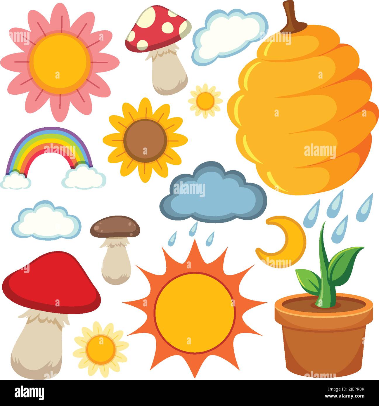 Cute cartoon seamless pattern illustration Stock Vector Image & Art - Alamy