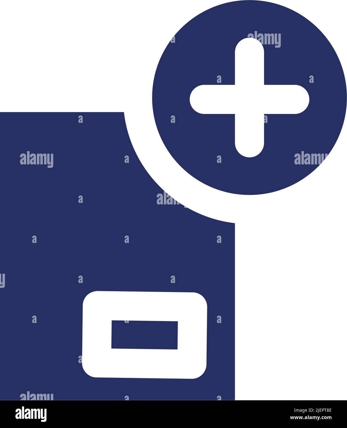 Add to parcel black glyph ui icon Stock Vector