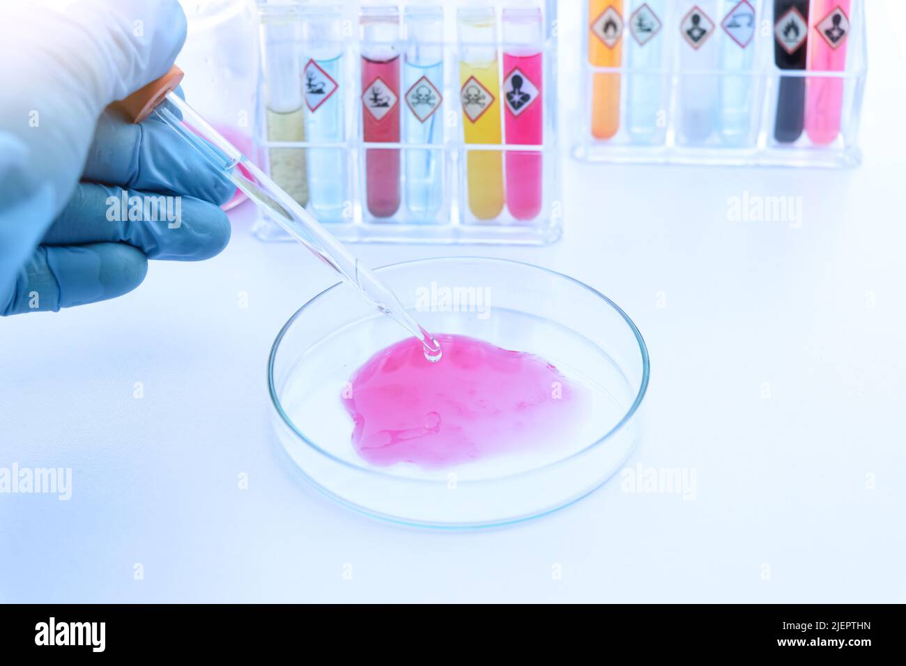 phenolphthalein use in laboratory or science education Stock Photo Alamy
