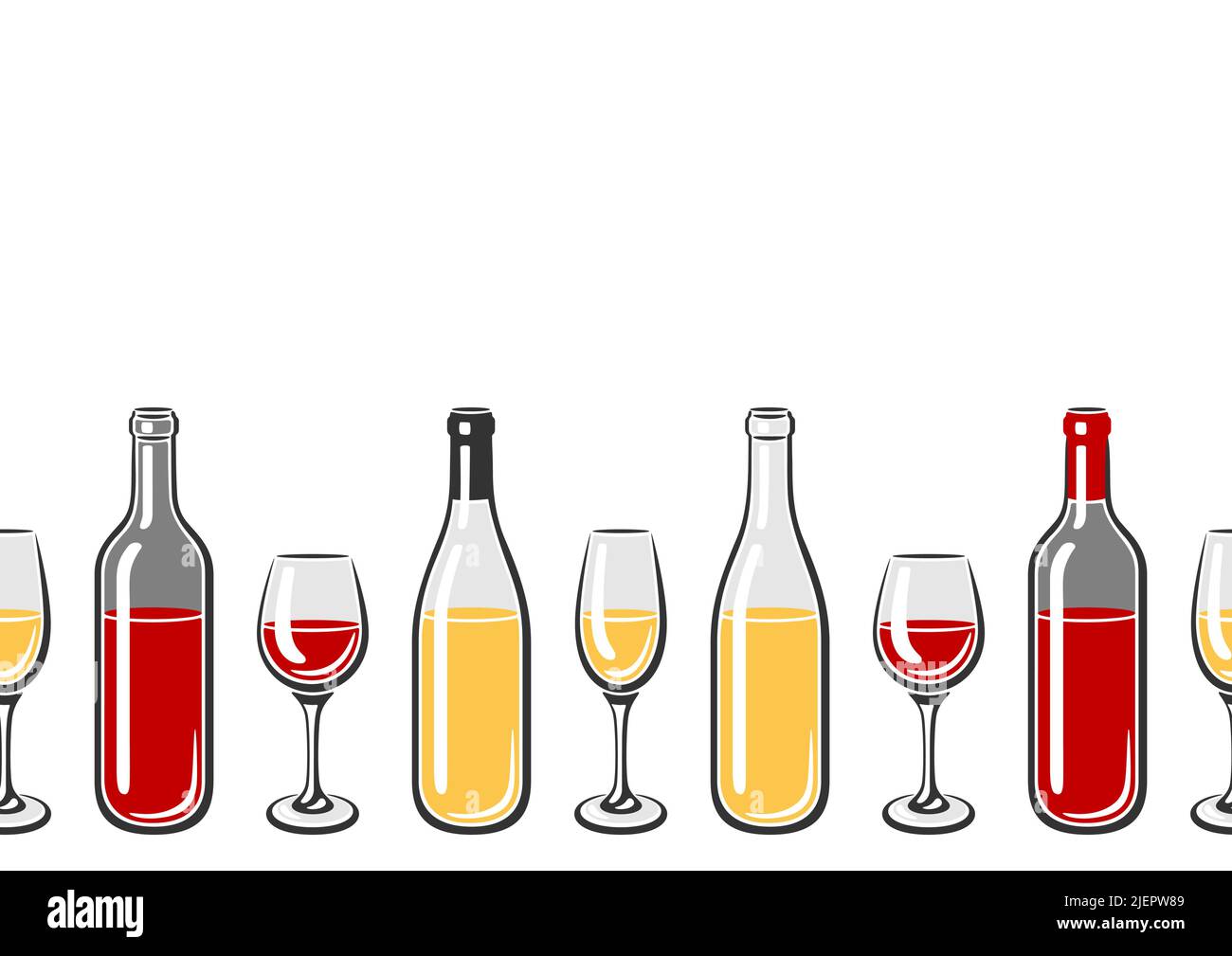 Old red wine bottles glasses Stock Vector Images - Alamy