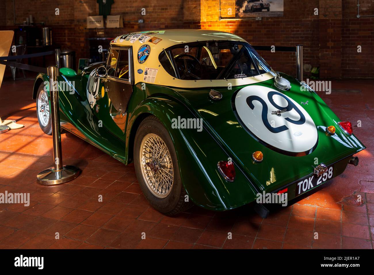 1958 Morgan Plus 4 ‘TOK 258’ Winner at Le Mans 1962, on display at the Bicester Scramble on the 19th June 2022 Stock Photo
