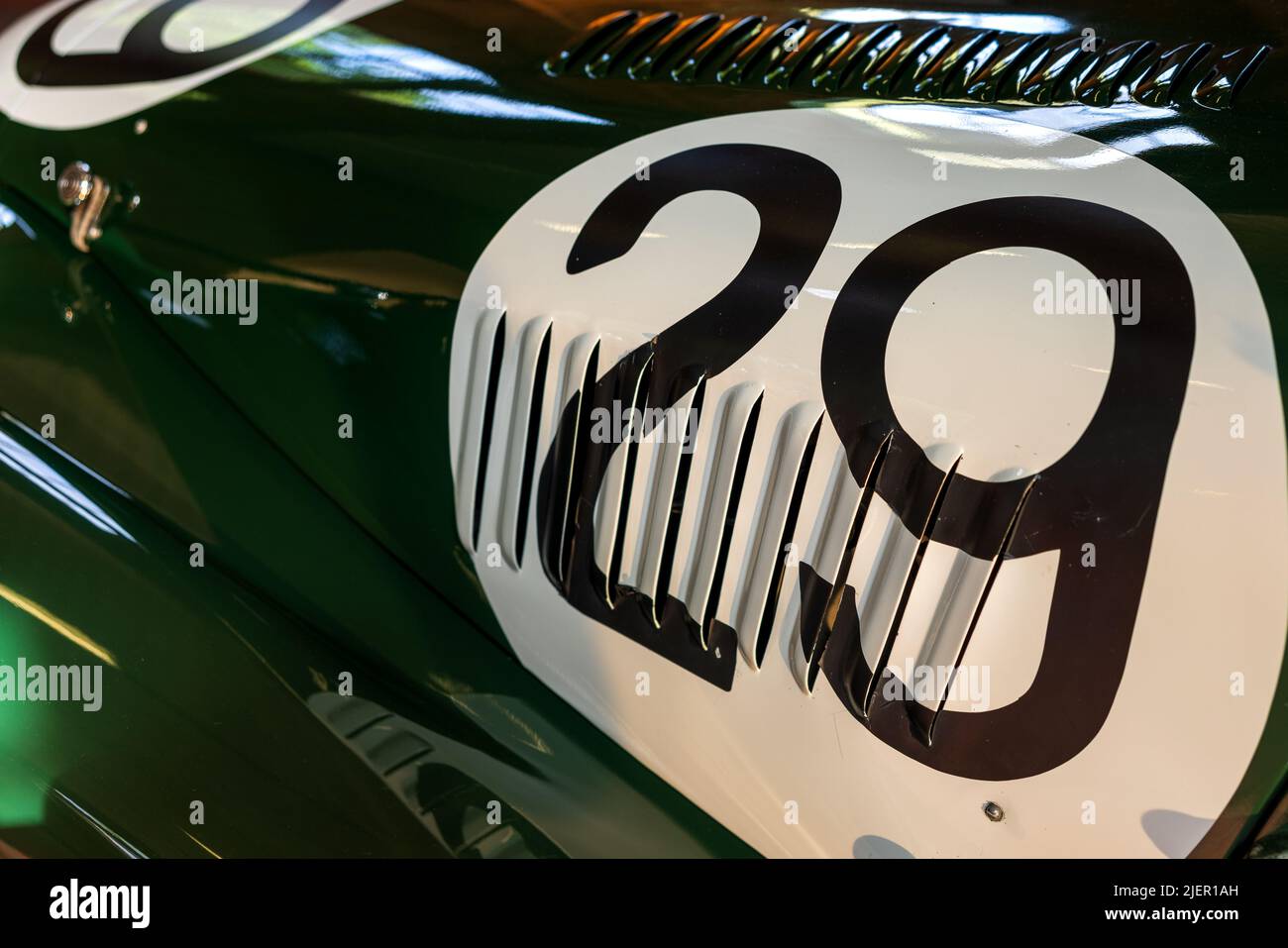1958 Morgan Plus 4 ‘TOK 258’ Winner at Le Mans 1962, on display at the Bicester Scramble on the 19th June 2022 Stock Photo