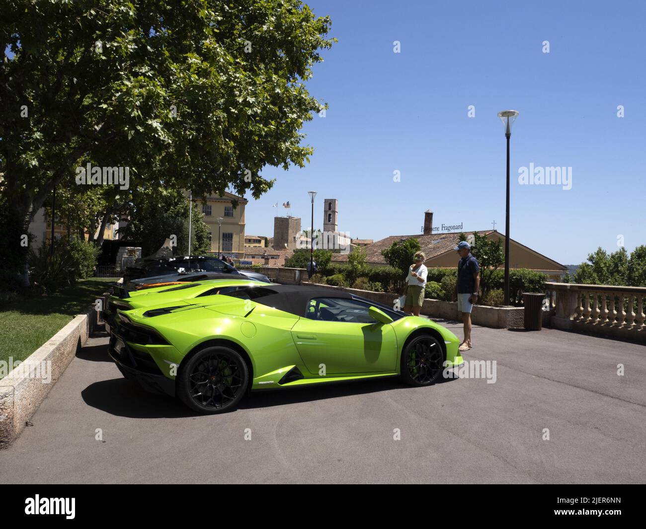 GRASSE, FRANCE - JUNE 25 2022 - The lamborghini bull run of Bull Days ...