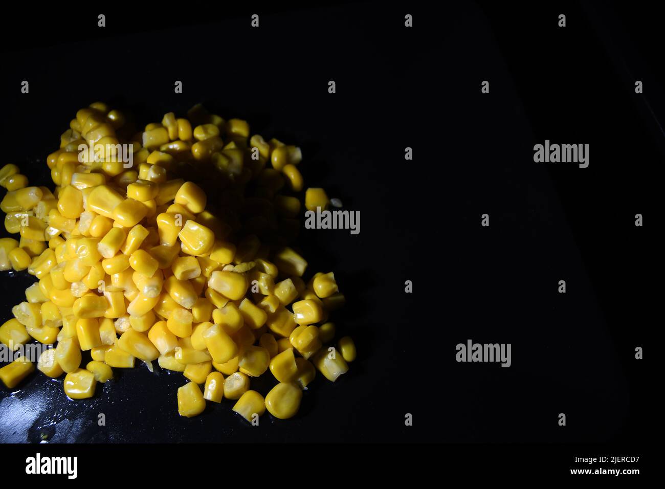 Mountain of grains corn Stock Photo